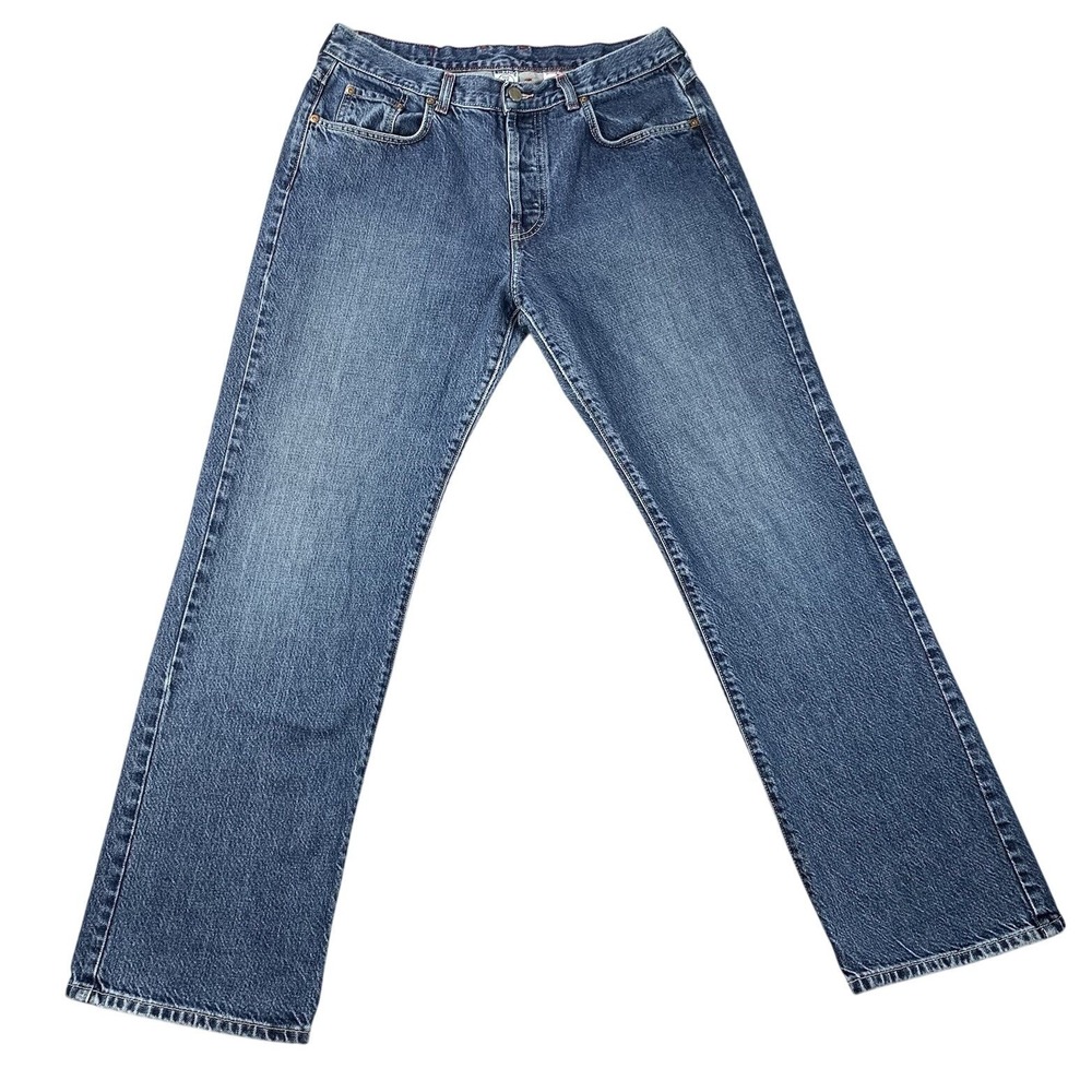 Lucky Brand Jeans Women 14/32 Blue Low Rise Bootleg Button Fly 159 Made in USA